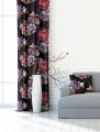 Tkanina Peonia czarna 150 cm