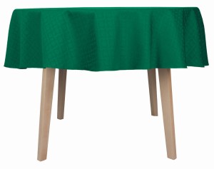 Obrus okrągły plamoodporny Koło Ø120 Oskar zielony