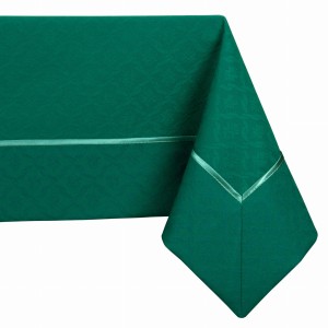 Obrus Plamoodporny Elegancki z mankietem 140x350 Cardin Zielony