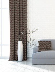Zasłona dekoracyjna AZ-166 brąz 140x250