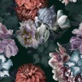 Poszewka dekoracyjna Peonia ciemny zielony 45x45