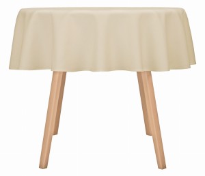 Obrus okrągły plamoodporny Koło Ø160 Topaz Beżowy