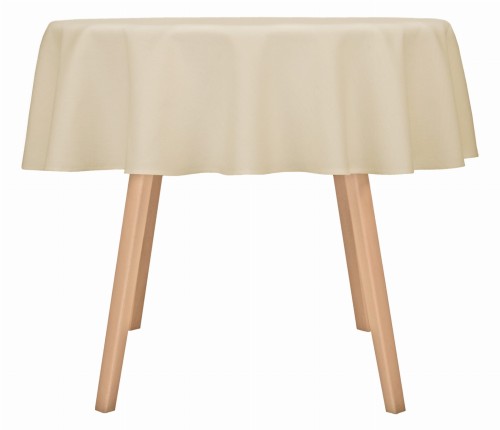 Obrus okrągły plamoodporny Topaz beż Ø160