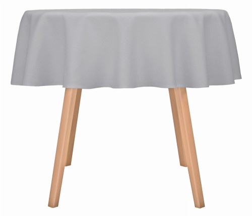 Obrus okrągły plamoodporny Topaz szary Ø160