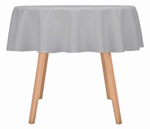 Obrus okrągły plamoodporny Koło Ø120 Topaz Szary