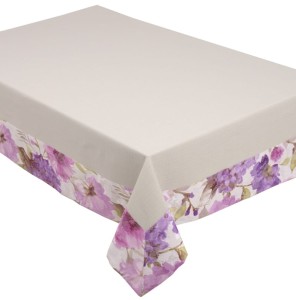 Obrus plamoodporny z ramką 140x200  Sammer szary