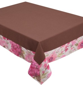 Obrus plamoodporny z ramką 140x200 Sammer brązowy