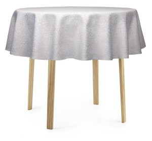 Obrus okrągły plamoodporny Koło  Ø100 Eryk szary