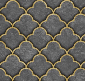 Tkanina Velvet na zasłony, poszewki Trevo Szara