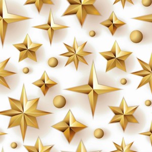 Tkanina, materiał na obrusy Gwiazdka II Biała