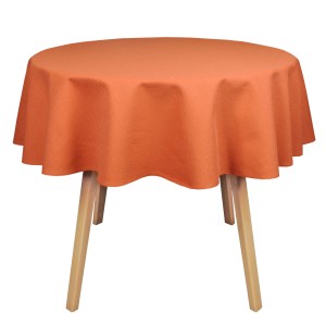 Obrus okrągły plamoodporny Koło Ø120 Topaz Pomarańczowy
