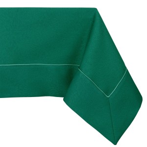 Obrus plamoodporny z ozdobną wypustką 140x400 Grand Zielony        