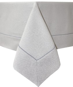 Obrus plamoodporny z ozdobną wypustką 140x500 Grand Szaro-beżowy