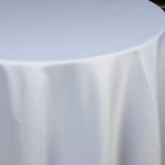 Obrus plamoodporny okrągły Koło Ø320 Santi Biały