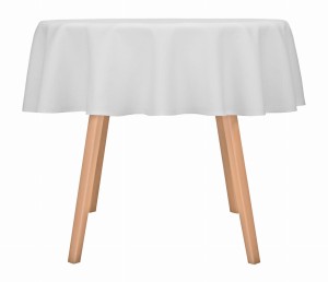 Obrus okrągły plamoodporny Koło Ø160 Topaz Jasno-szary