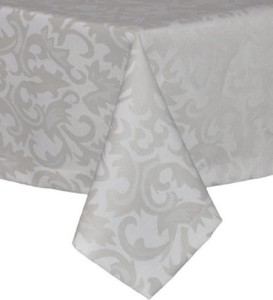 Obrus plamoodporny  120x160 Ornament  szaro-beżowy 
