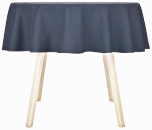 Obrus okrągły plamoodporny Koło Ø120 Agat Grafitowy