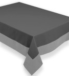 Obrus plamoodporny  z ramką 140x320 Orest grafit + szary  