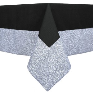 Obrus plamoodporny Elegancki z ramką 120x160 Duo Czarny