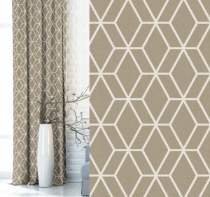 Zasłona zaciemniająca na taśmie 140x250 Favi Beżowa