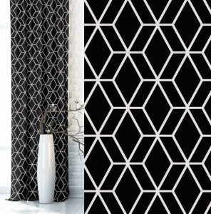 Zasłona zaciemniająca na przelotkach 140x250 Favi Czarna