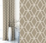 Zasłona zaciemniająca na przelotkach 140x250 Favi Beżowa