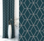 Zasłona zaciemniająca na przelotkach 140x250 Favi Zielona