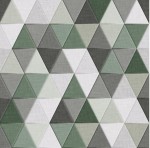 Tkanina Materiał na Zasłony poszewki Velvet Triangolo Zielony