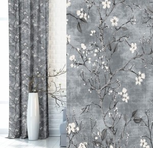 Zasłona Zaciemniająca z przelotkami 140x250 Foresta Szara