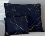 Poszewka dekoracyjna na poduszkę 40x40 Marmo Granatowa