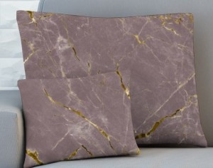 Poszewka dekoracyjna na poduszkę 40x40 Marmo  Pudrowy róż