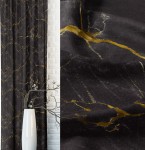 Zasłona zaciemniająca na taśmie 140x250 Velvet Marmo Grafitowa