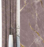 Zasłona zaciemniająca na taśmie 140x250 Velvet Marmo Pudrowy róż 