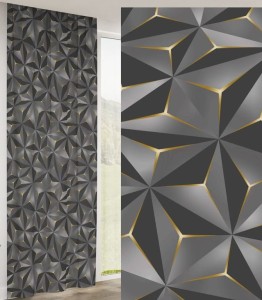 Zasłona dekoracyjna na taśmie 140x250 Star Szara