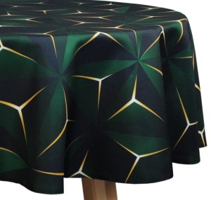 Obrus okrągły dekoracyjny Kolo Ø120  Star Zielony