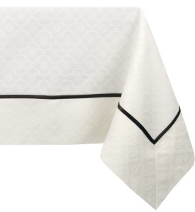 Obrus Plamoodporny Elegancki z mankietem 140x220 Cardin Kremowy