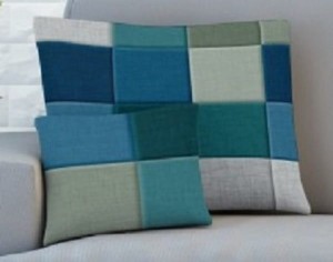 Poszewka dekoracyjna na poduszkę 40x40 Piazza Niebieska