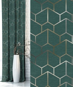 Zasłona zasłaniająca na tasmie 140x250  Muster Zielona