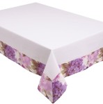 Obrus plamoodporny z ramką 140x220 Sammer biały 