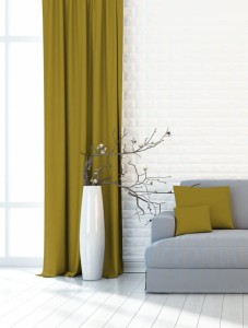 Zasłona AZ-149 musztardowy 140x250