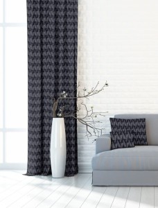 Zasłona dekoracyjna AZ-166 czarny 140x250 