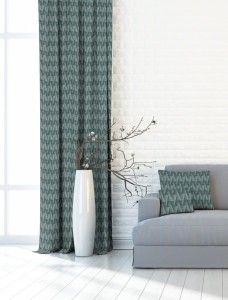 Zasłona dekoracyjna AZ-166 zielony 140x250 