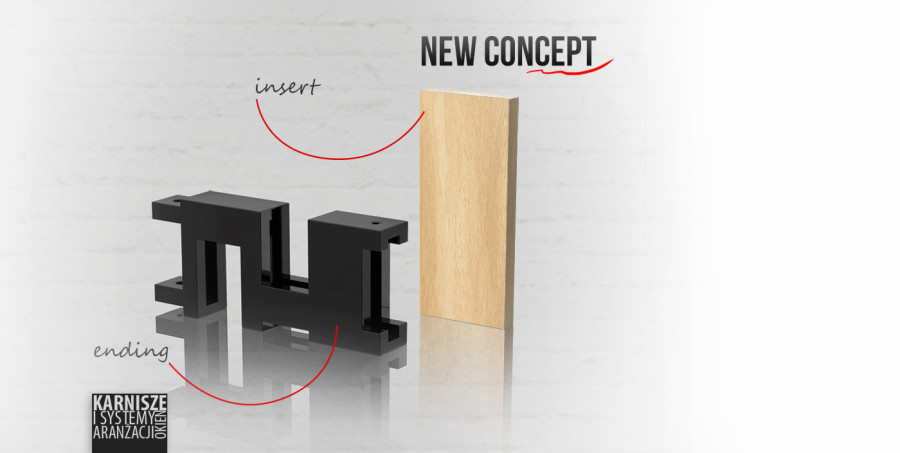 Ażurowe zakończenie daje możliwość zastosowania wkładu z dowolnego materiału.